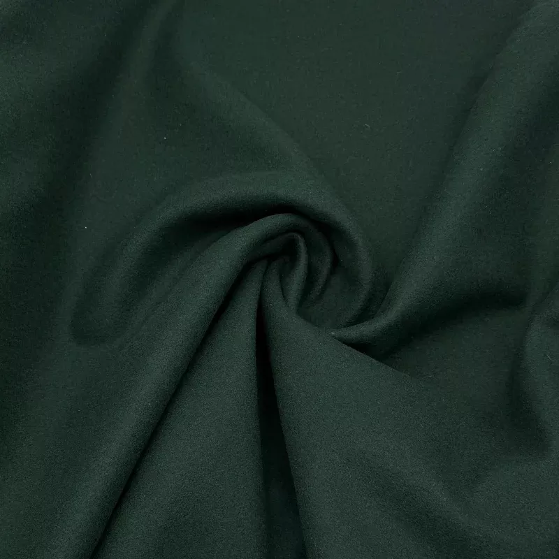 Forest | Wool Blend Coating | Varsity Wool Melton