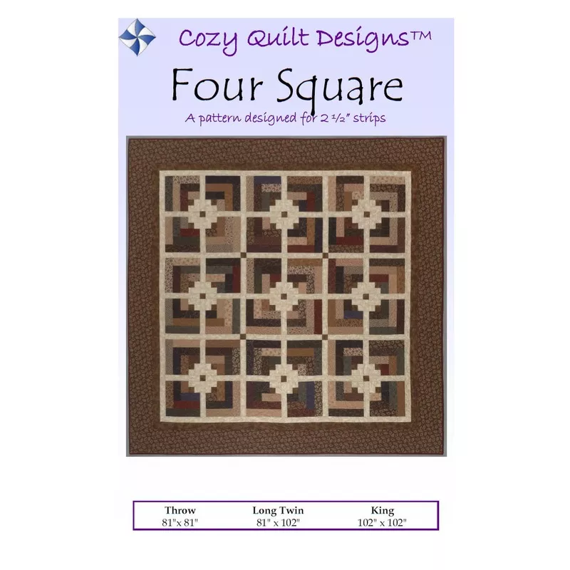 FOUR SQUARE – Cozy Quilt Designs Pattern