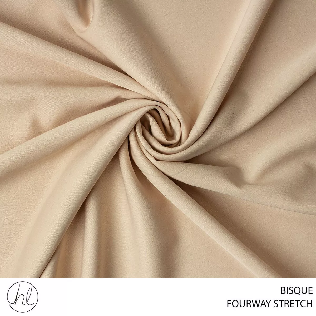 FOUR WAY NON STRETCH PLAIN FABRIC 150CM L/BEIGE