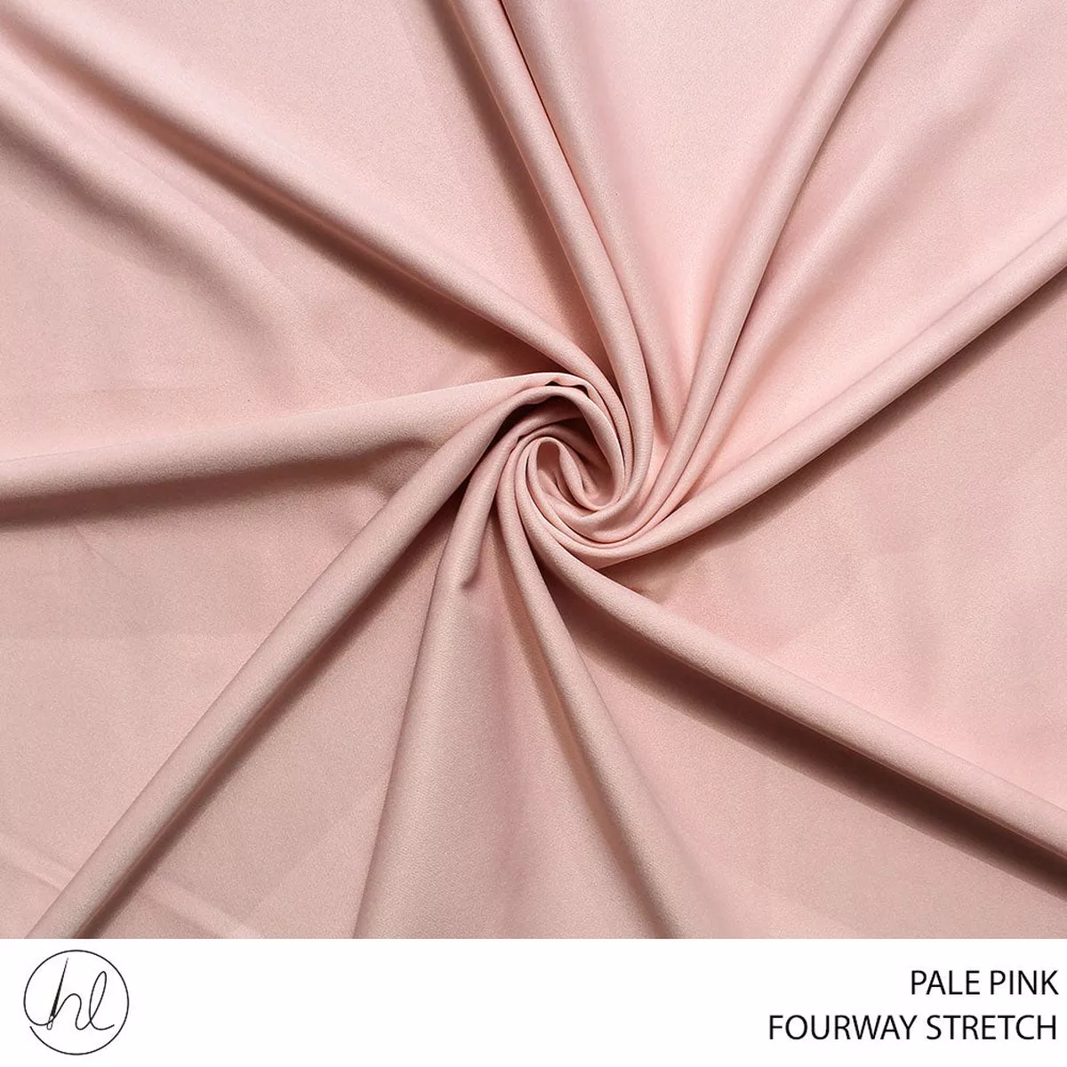FOUR WAY NON STRETCH PLAIN FABRIC 150CM PALE PINK