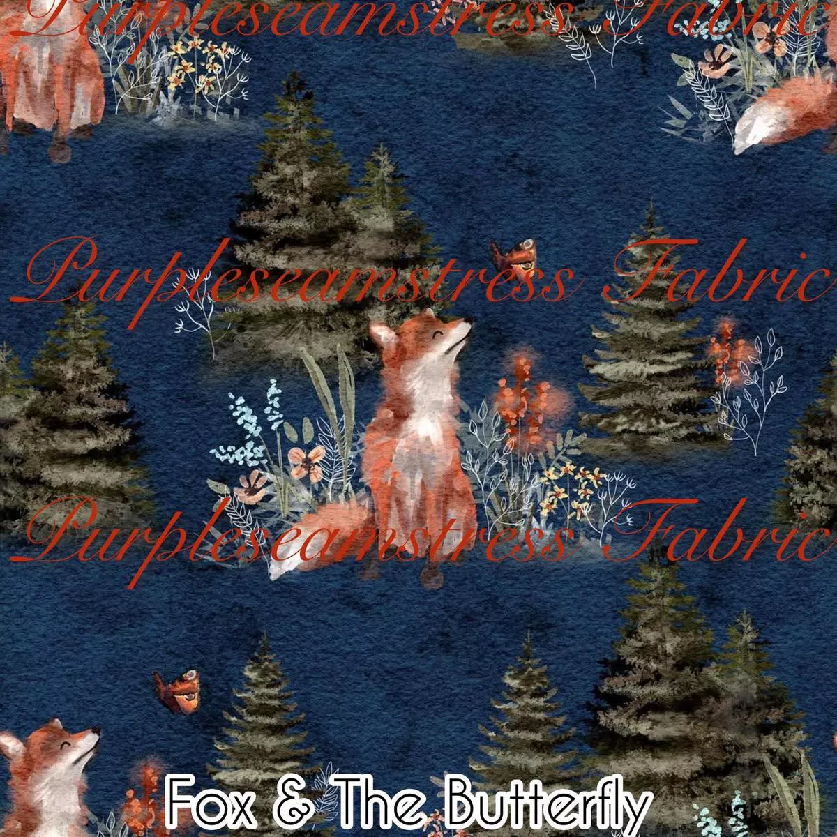 Fox & The ButterflyFabric