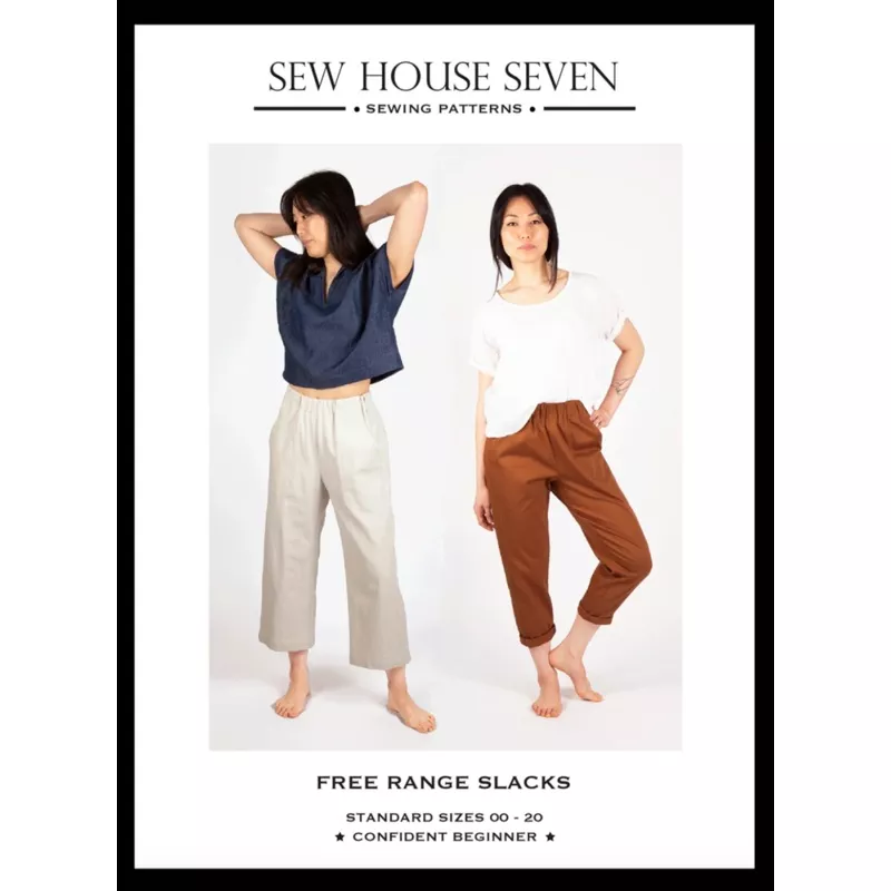 Free Range Slacks sewing pattern by Sew House Seven