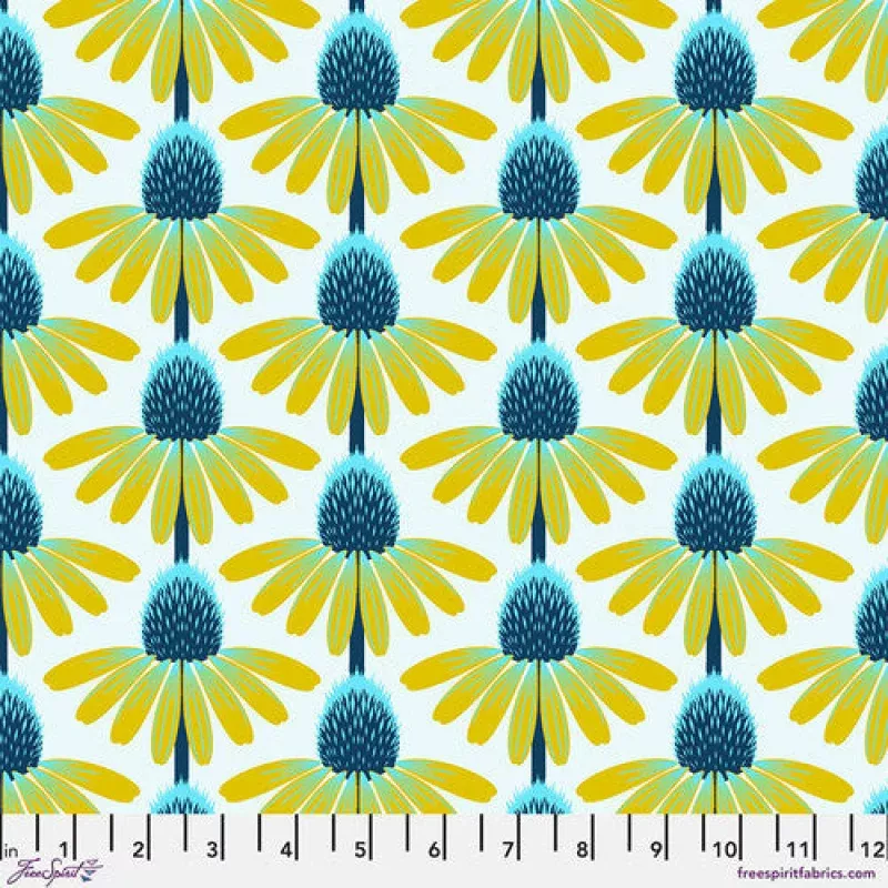 Freespirit – Echinacea – Maize – 1/2 YARD CUT