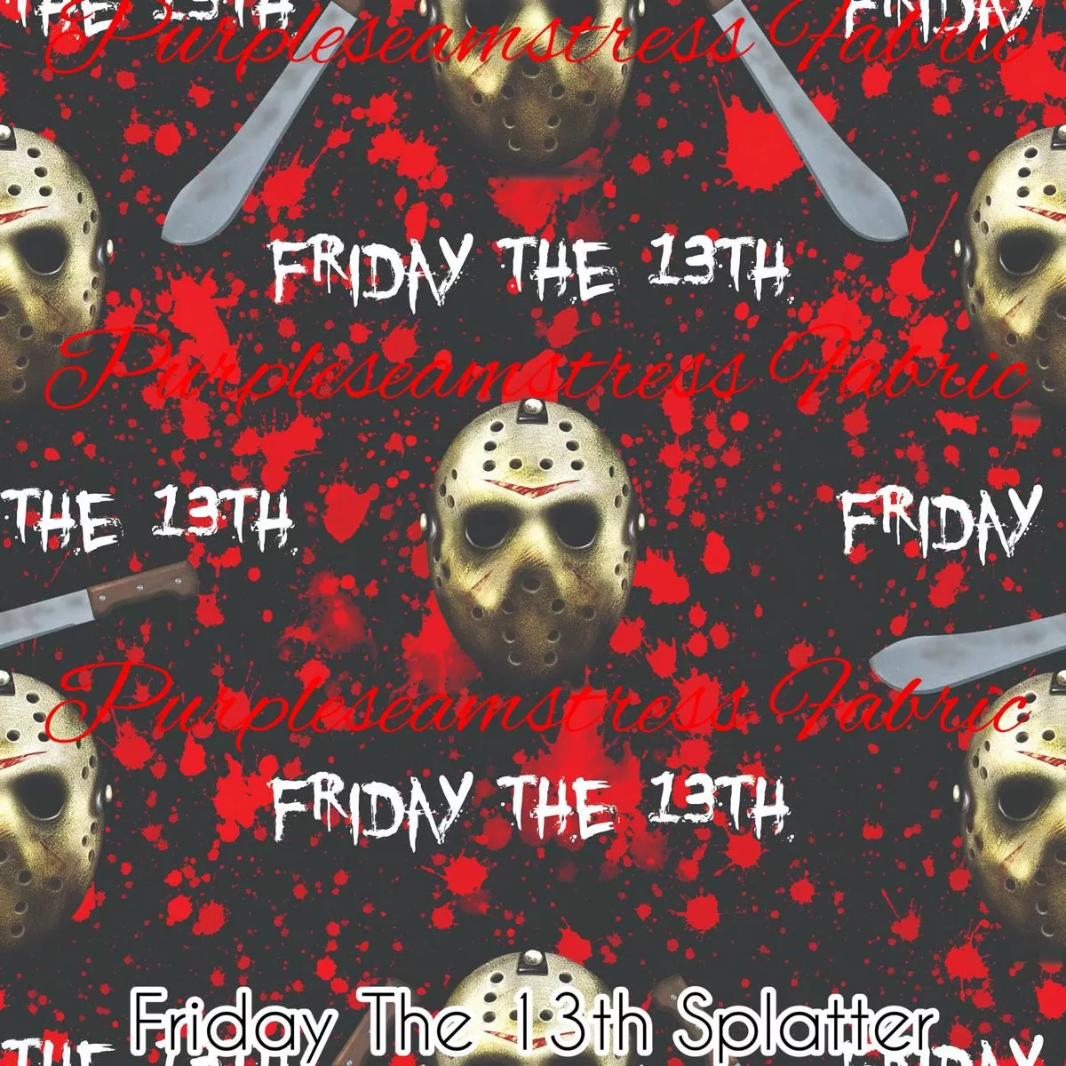 Friday The 13th SplatterFabric