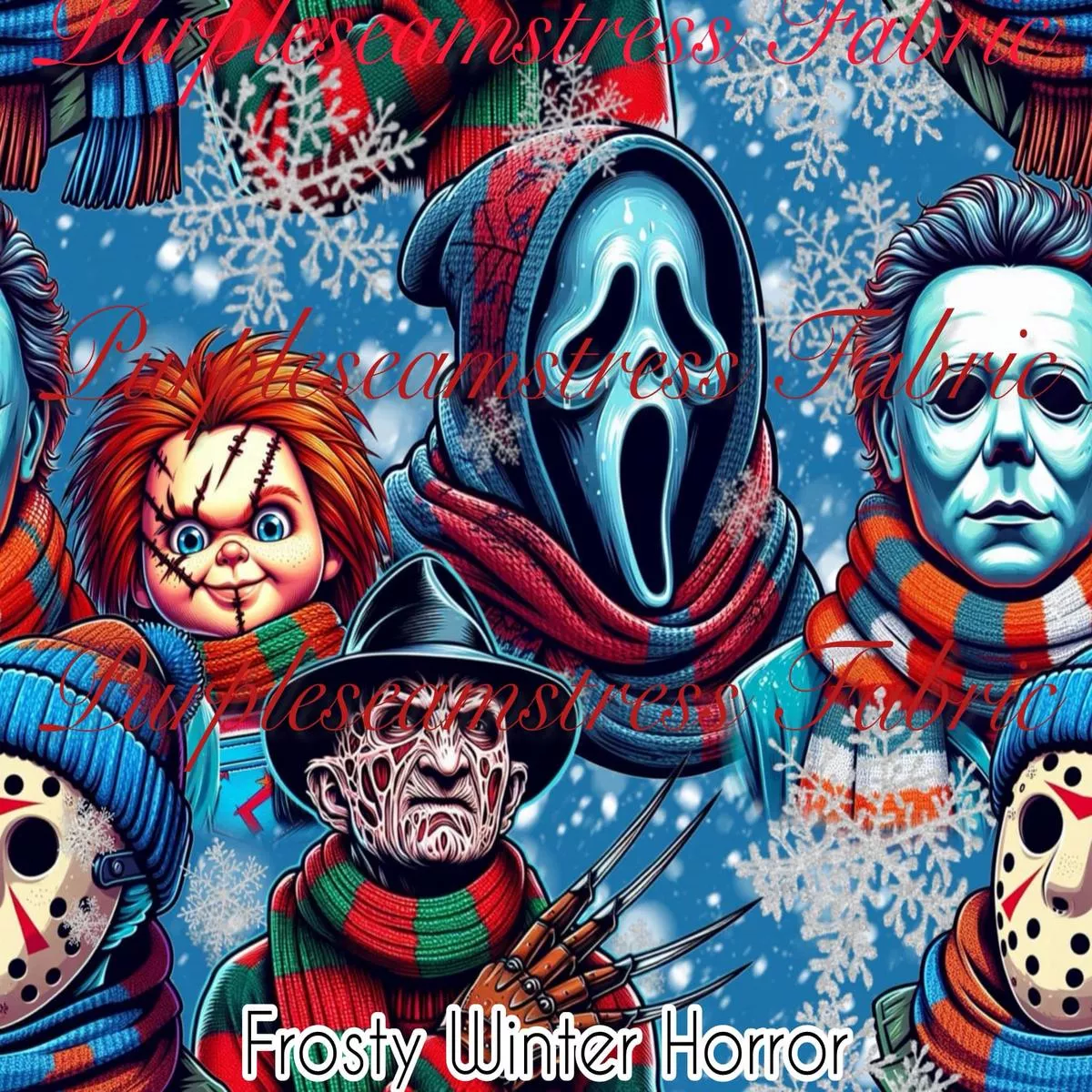 Frosty Winter HorrorFabric