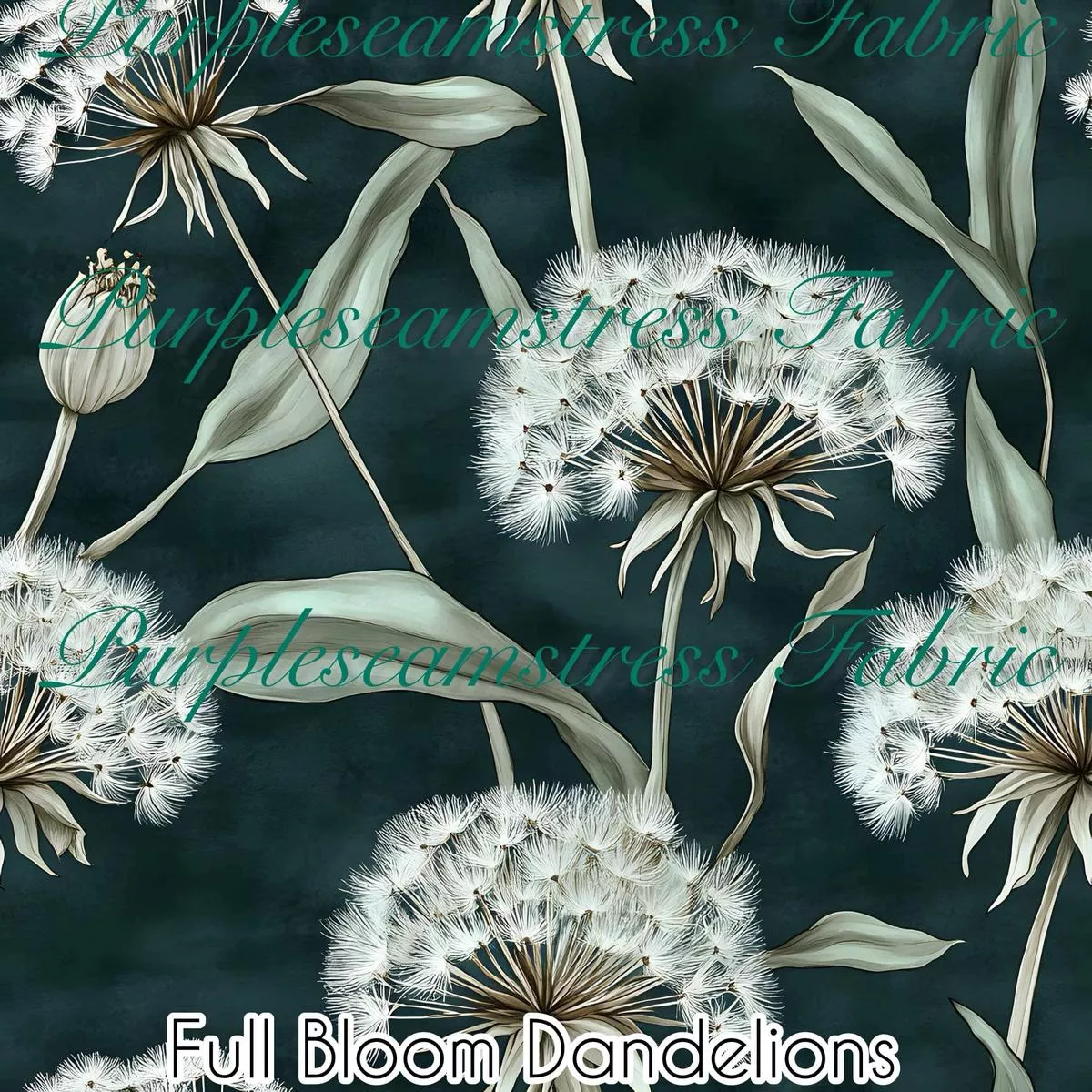 Full Bloom DandelionsFabric