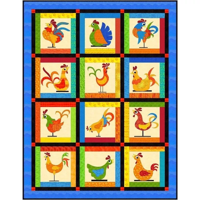 Funky Chickens Downloadable Pattern