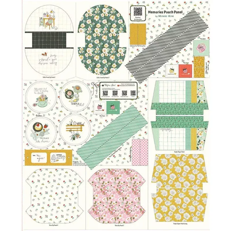 G00 Memories Pouch Panel 100% Cotton