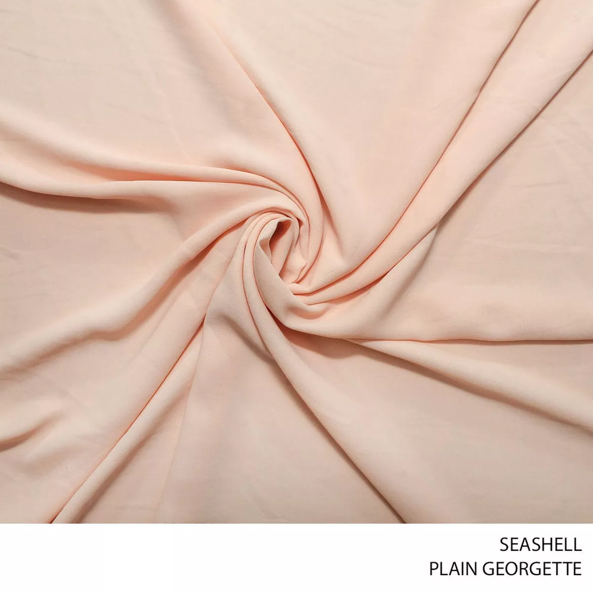 GEORGETTE PLAIN FABRIC SEASHELL ROLL ROLL 001
