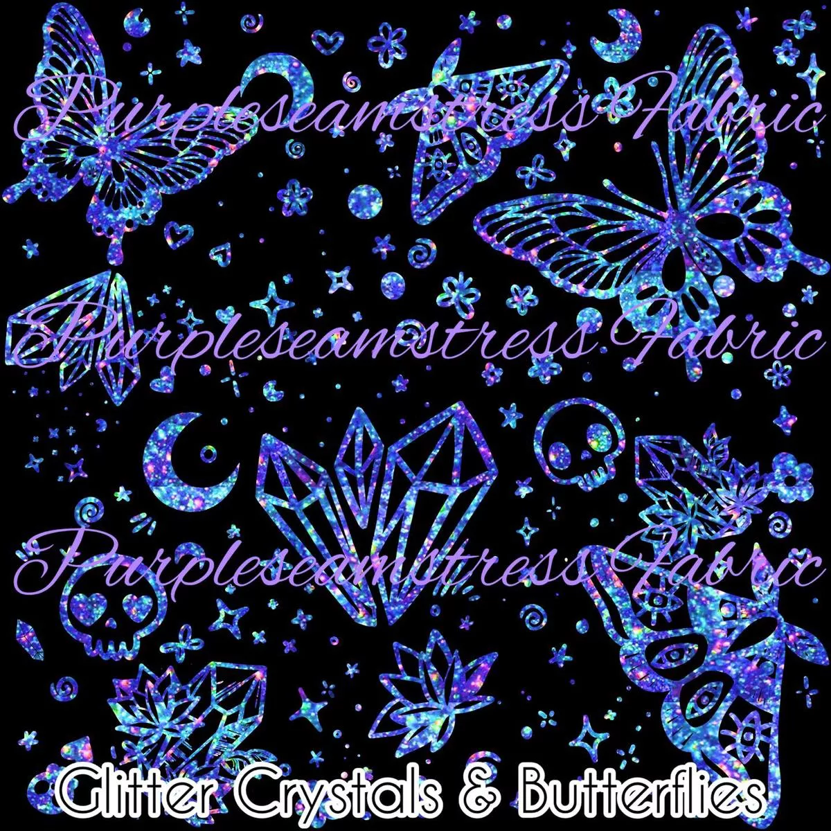 Glitter Crystals & Butterflies R…