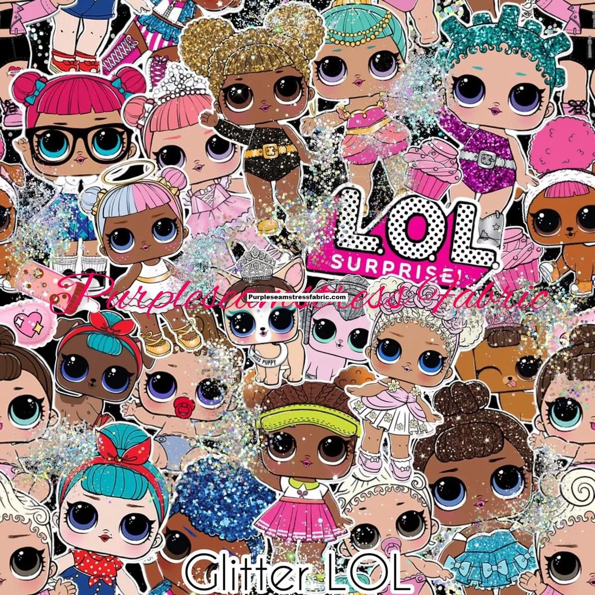 Glitter LOLFabric