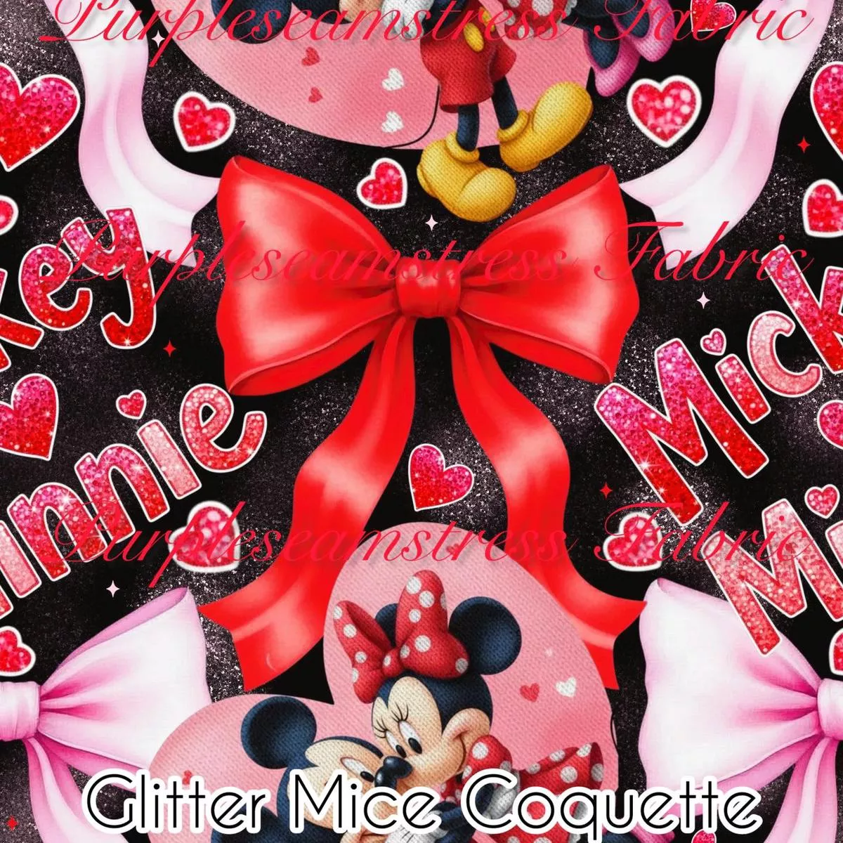 Glitter Mice CoquetteFabric