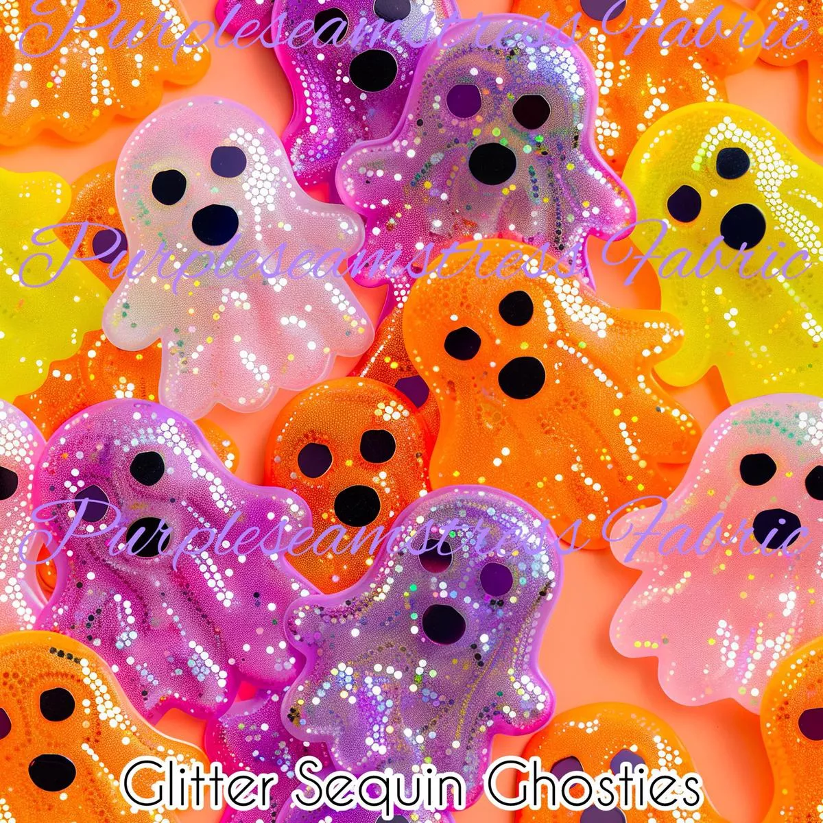 Glitter Sequin GhostiesFabric
