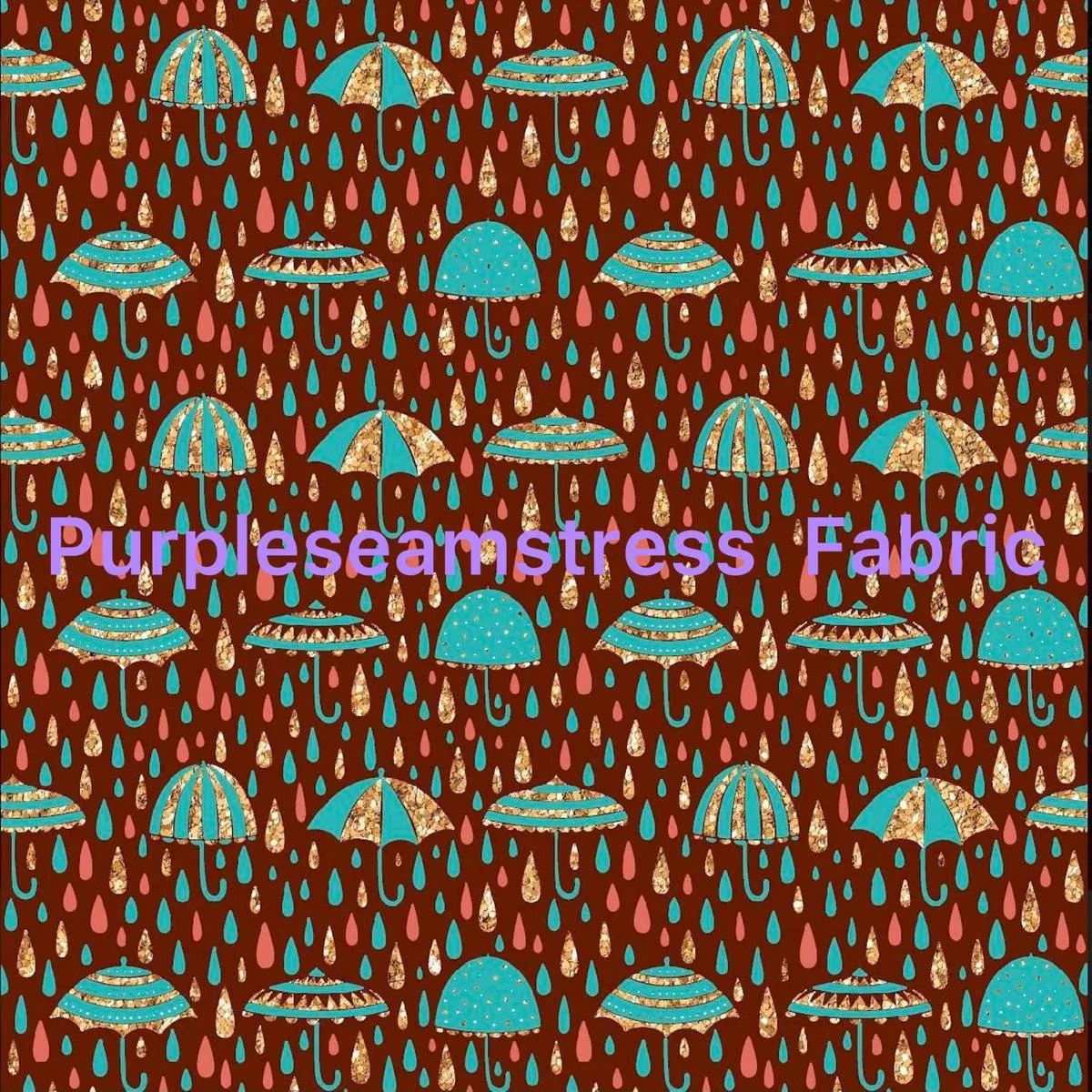 Glittered Raindrops and Umbrellas …