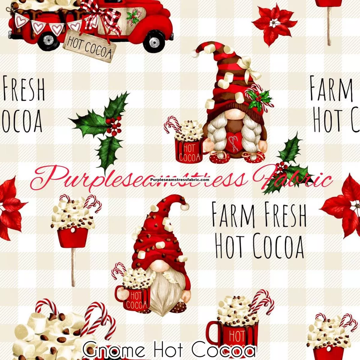 Gnome Hot CocoaFabric