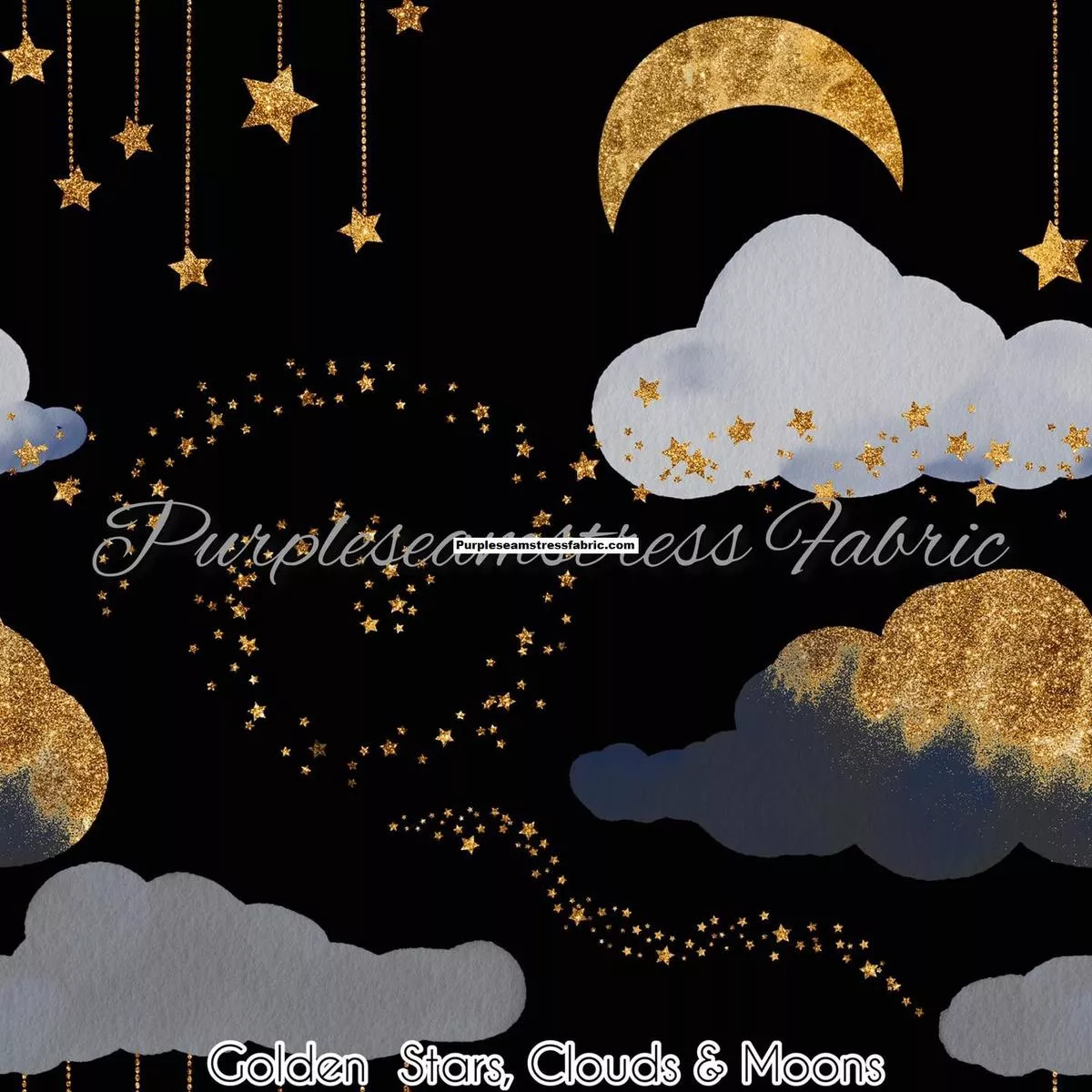 Golden Stars, Clouds & Moons …