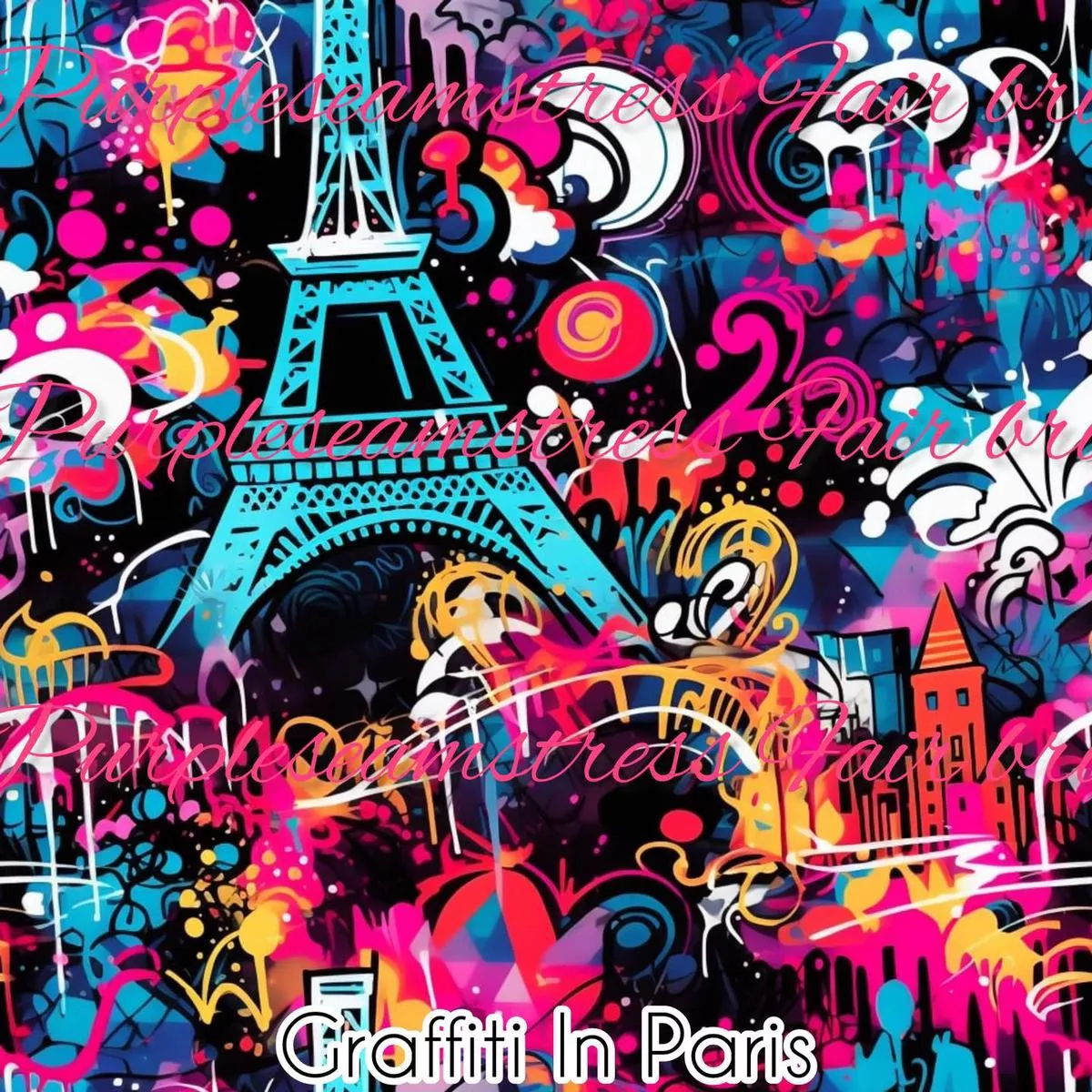 Graffiti In ParisFabric