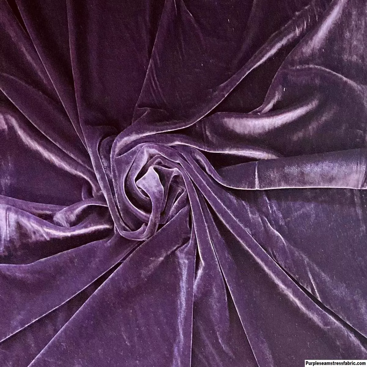 Grape Stretch VelvetFabric