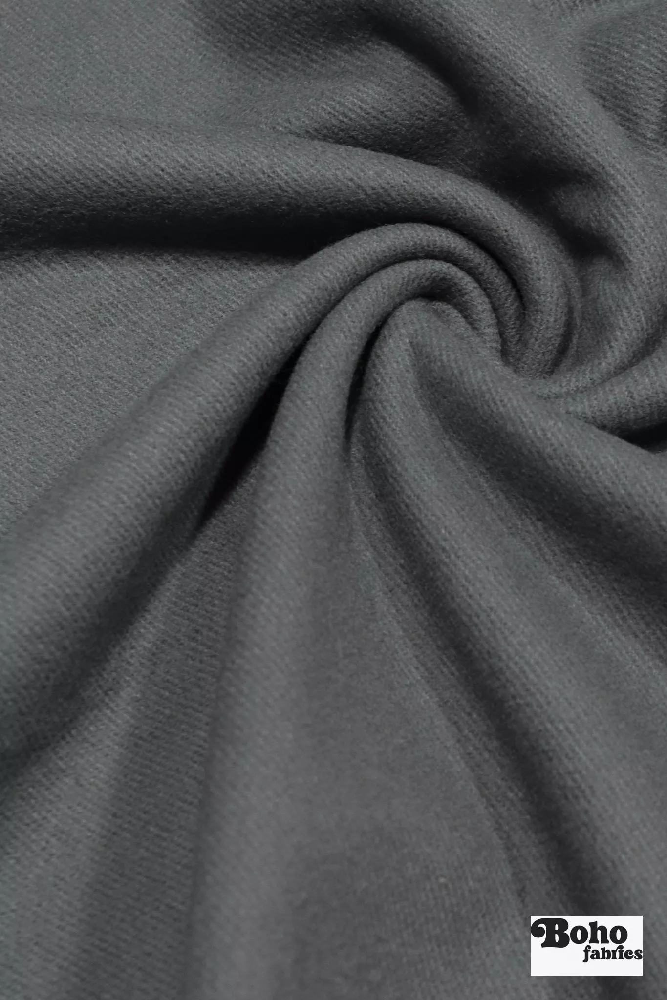 Gray (twill) Italian Wool Coating Fabric