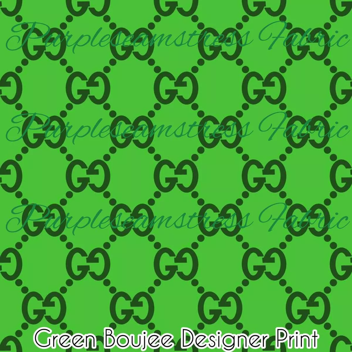 Green Boujee Designer PrintFabr…