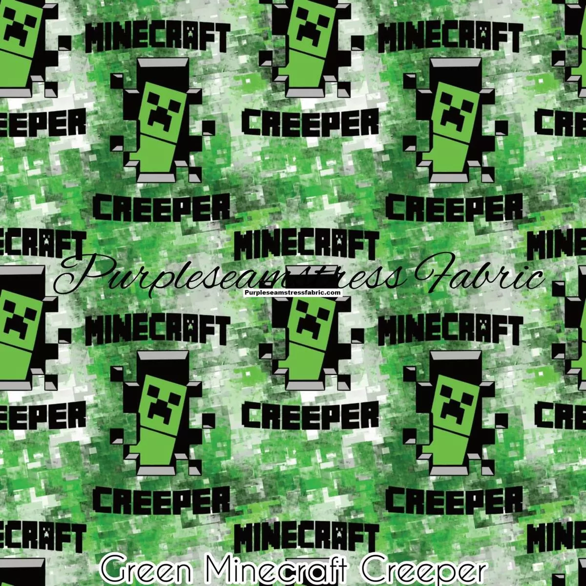 Green Minecraft CreeperFabric