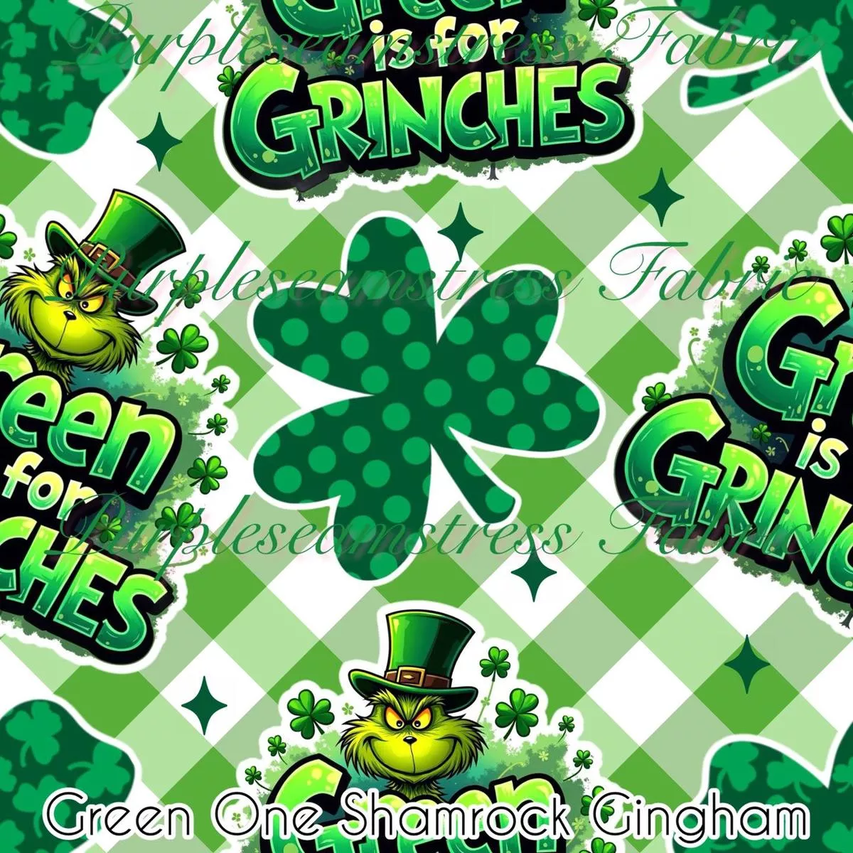 Green One Shamrock GinghamFabri…