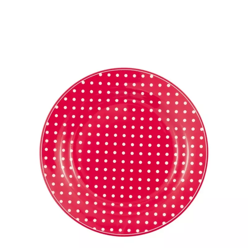 GreenGate: Plate Dotty Red