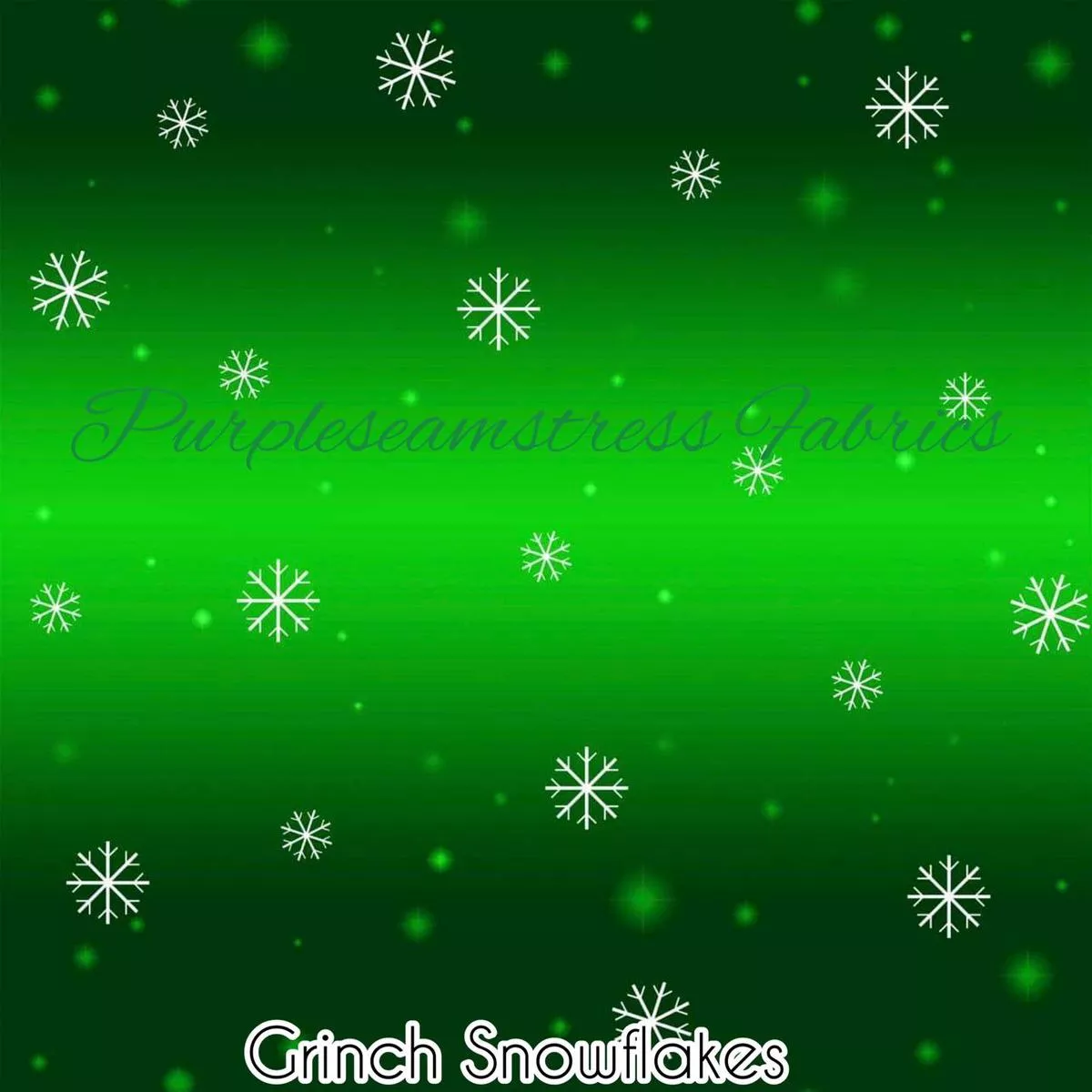 Grinch SnowflakesFabric