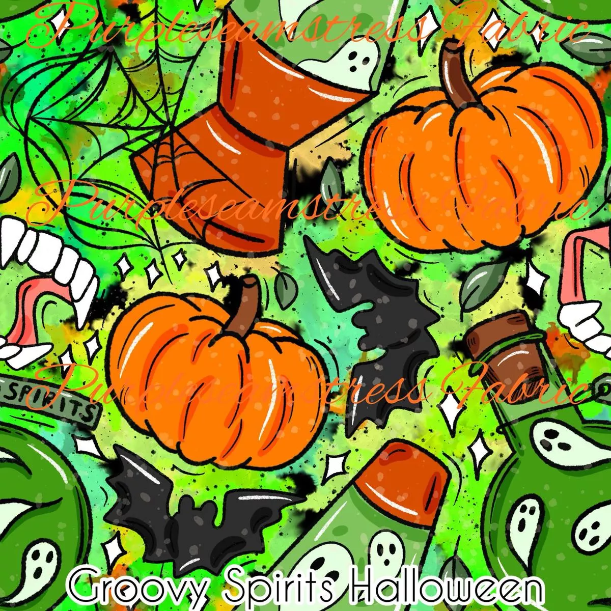 Groovy Spirits HalloweenFabric