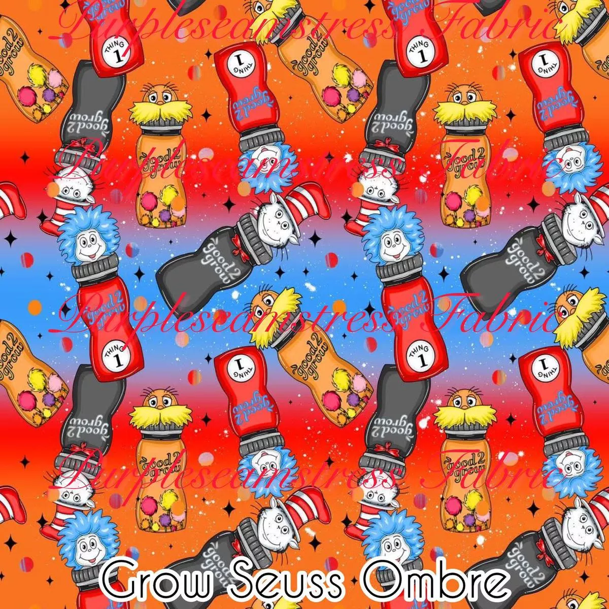 Grow Seuss OmbreFabric