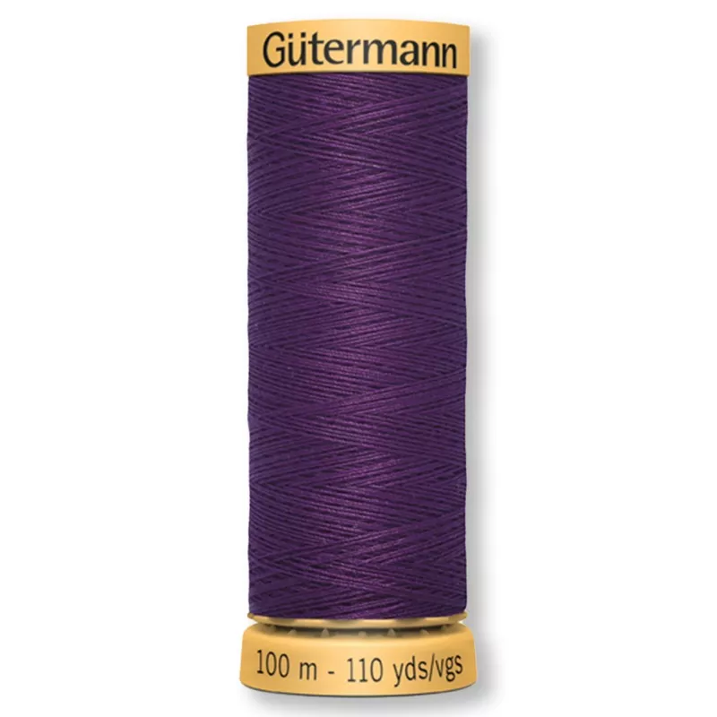 Gutermann 100% Natural Cotton Thread 100m/109yds – Solid Grape