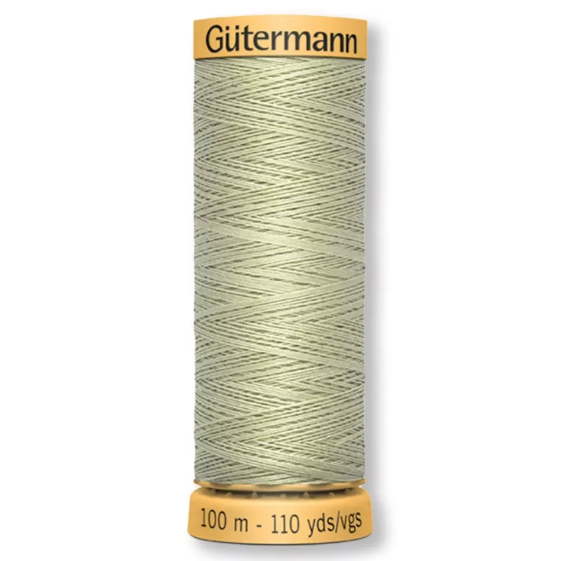 Gutermann 100% Natural Cotton Thread 100m/109yds – Solid Leafy Green