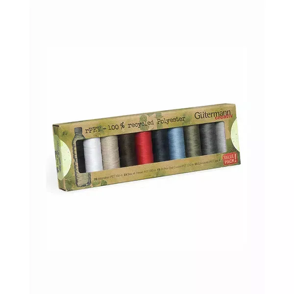 Gutermann rPET Recycled Thread Set – Classic