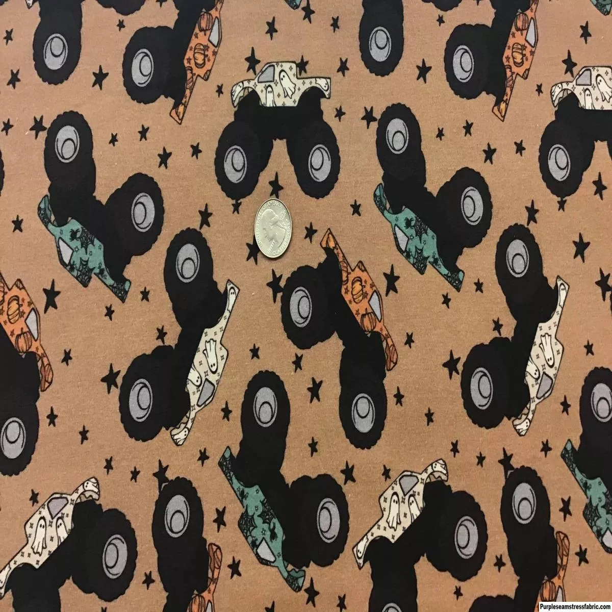 Halloween Monster TrucksFabric