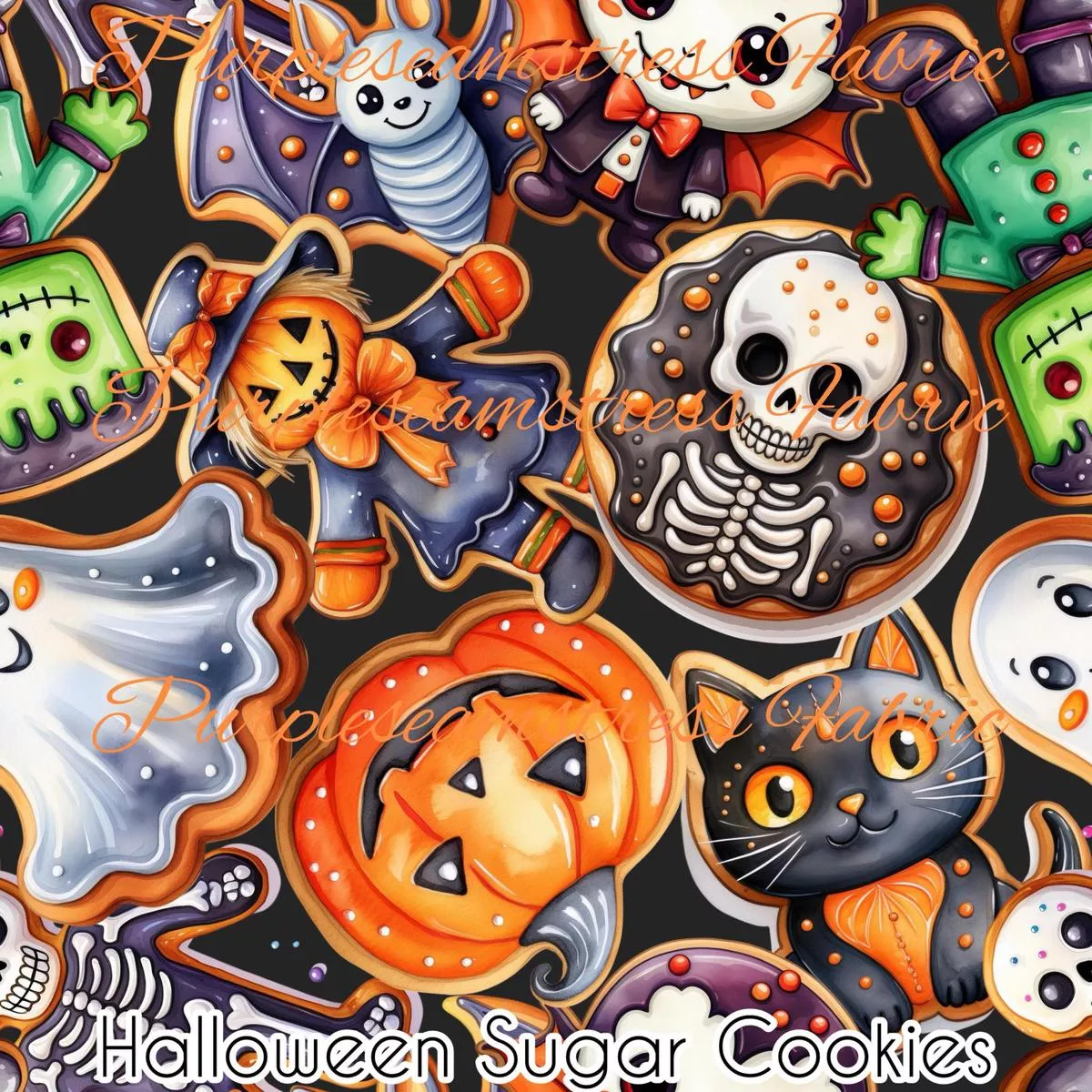 Halloween Sugar CookiesFabric