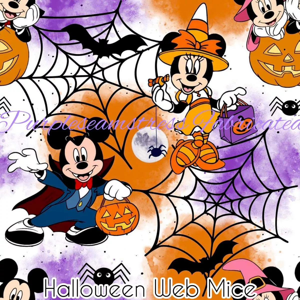 Halloween Web MiceFabric