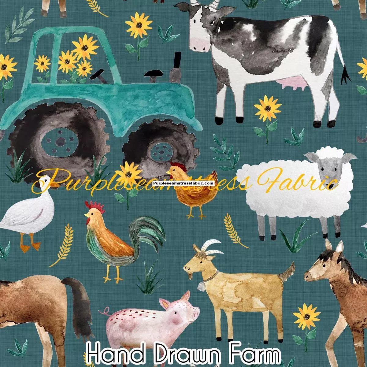 Hand Drawn FarmFabric