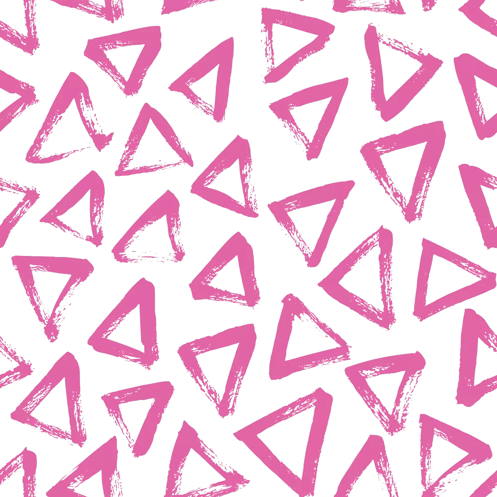 Hand Drawn Triangles Fabric – Bashful Pink