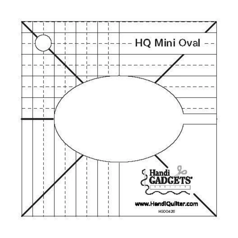 Handi Quilter – Mini Oval Template