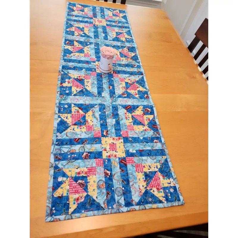 Happy Floral Runner Downloadable Pattern