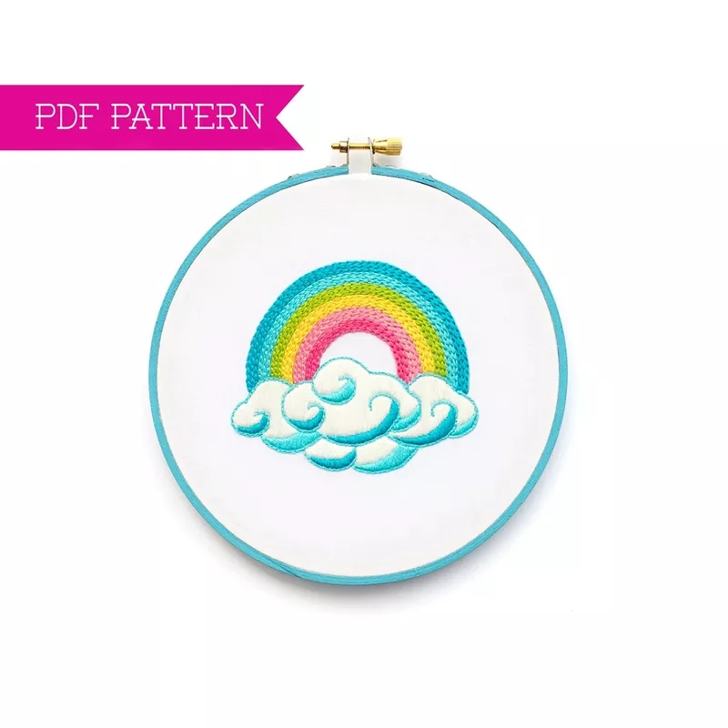 Happy Rainbow Cloud – PDF Pattern
