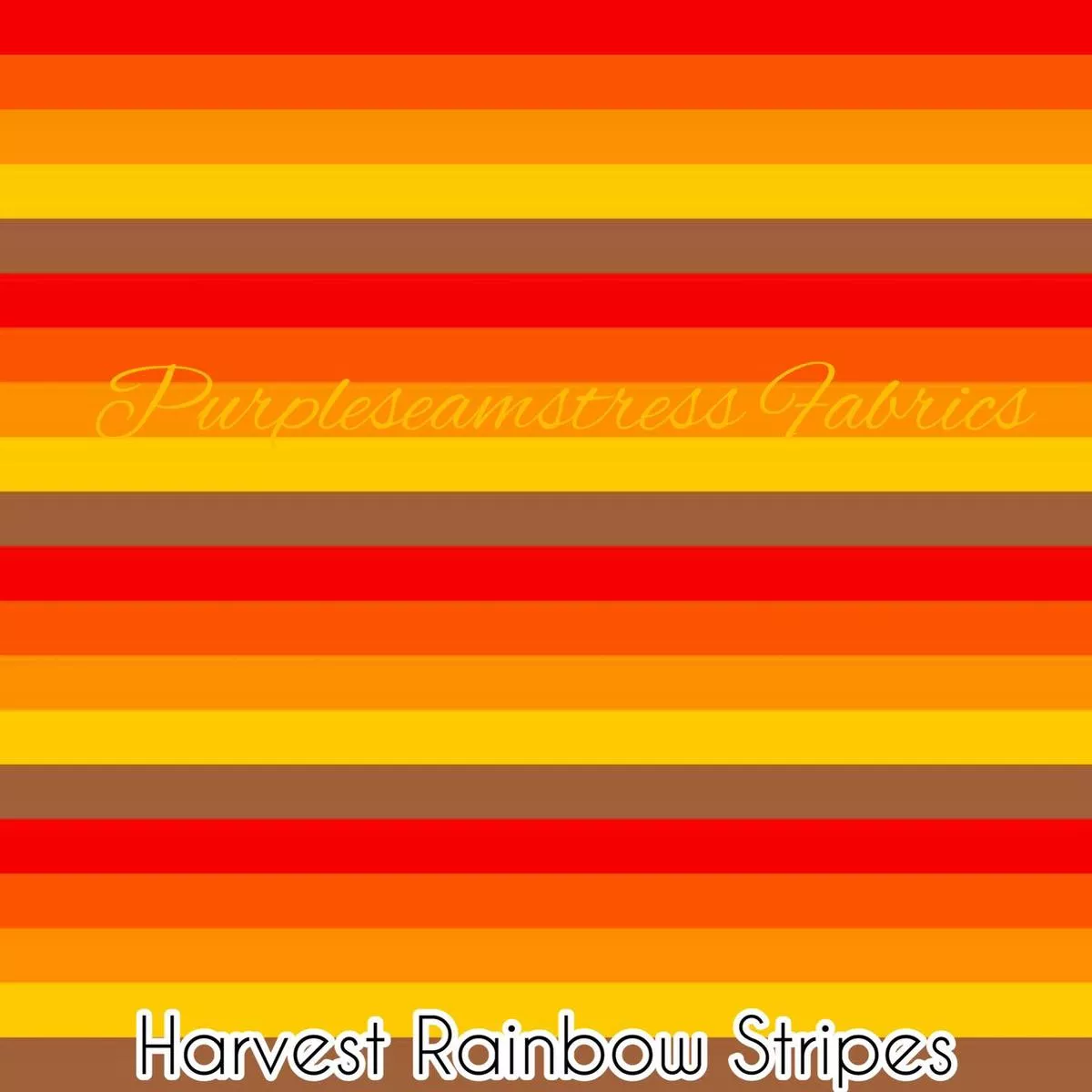 Harvest Rainbow StripesFabric