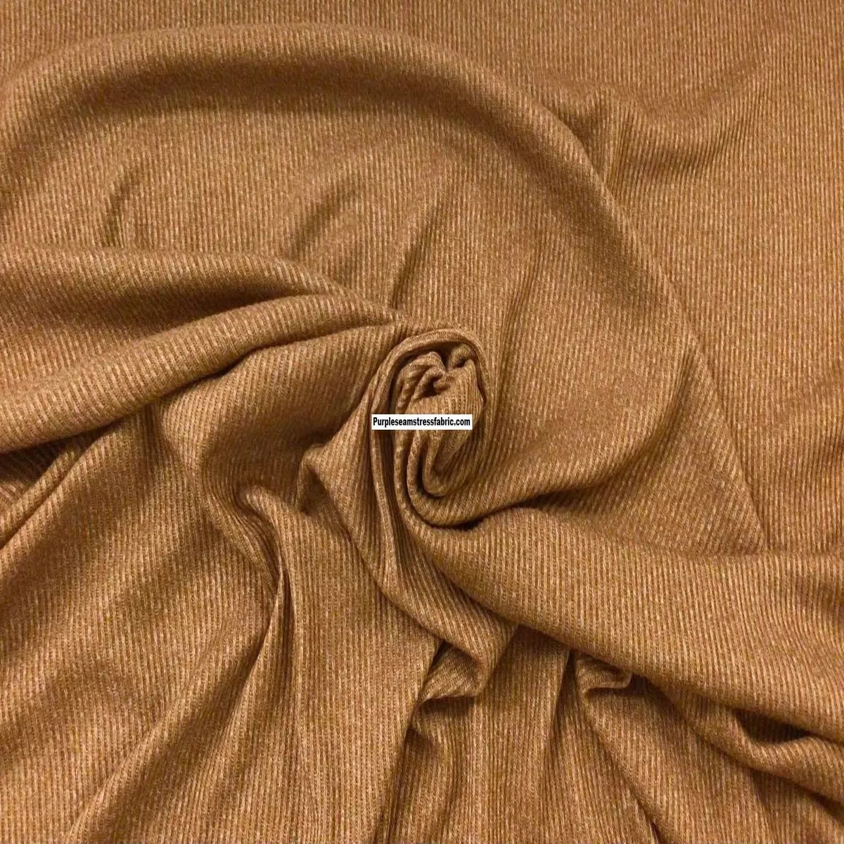 Heathered Butterscotch Rib Hacci SweaterFabric