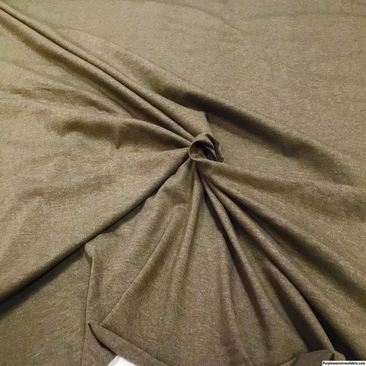 Heathered Olive Cotton LycraFab…