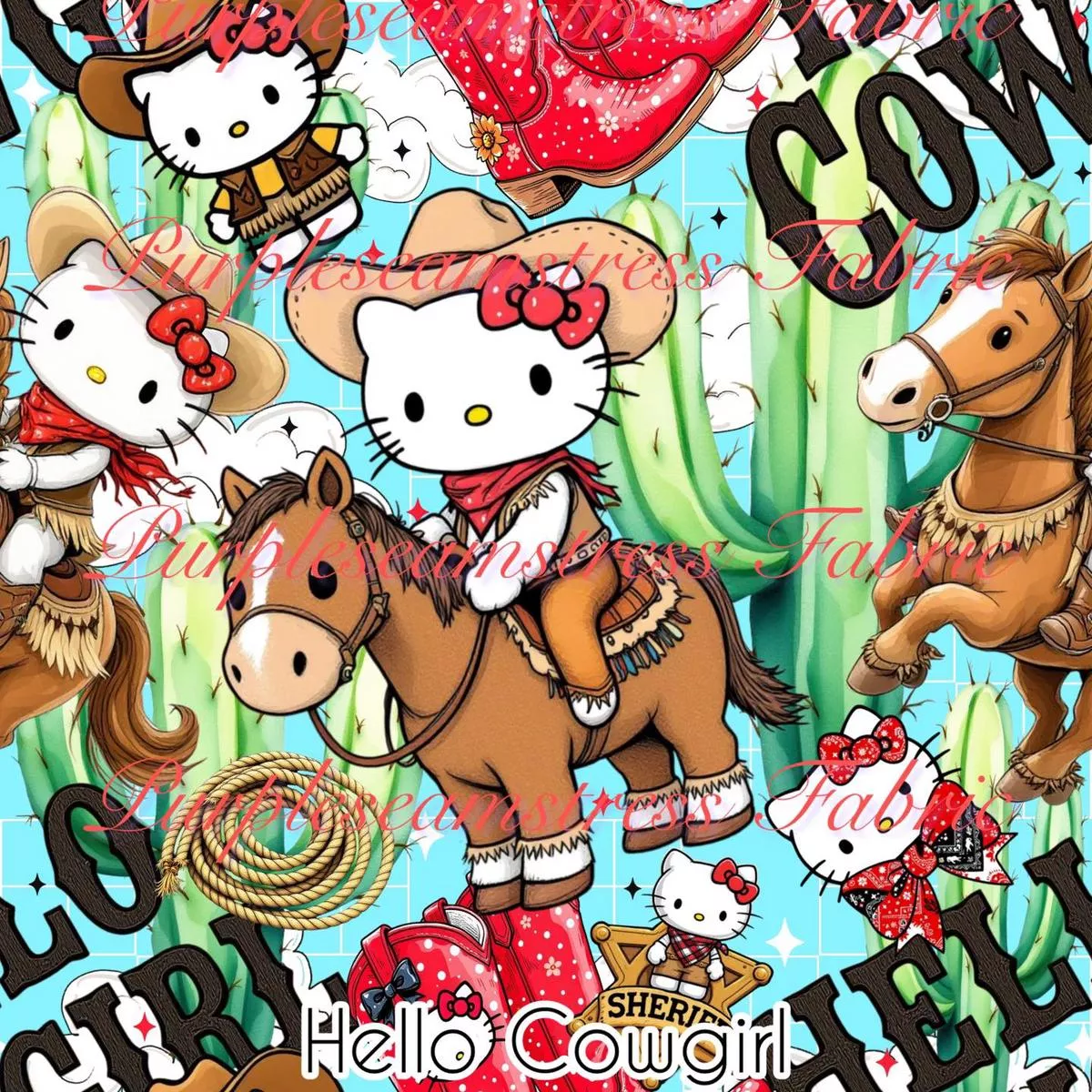 Hello CowgirlFabric