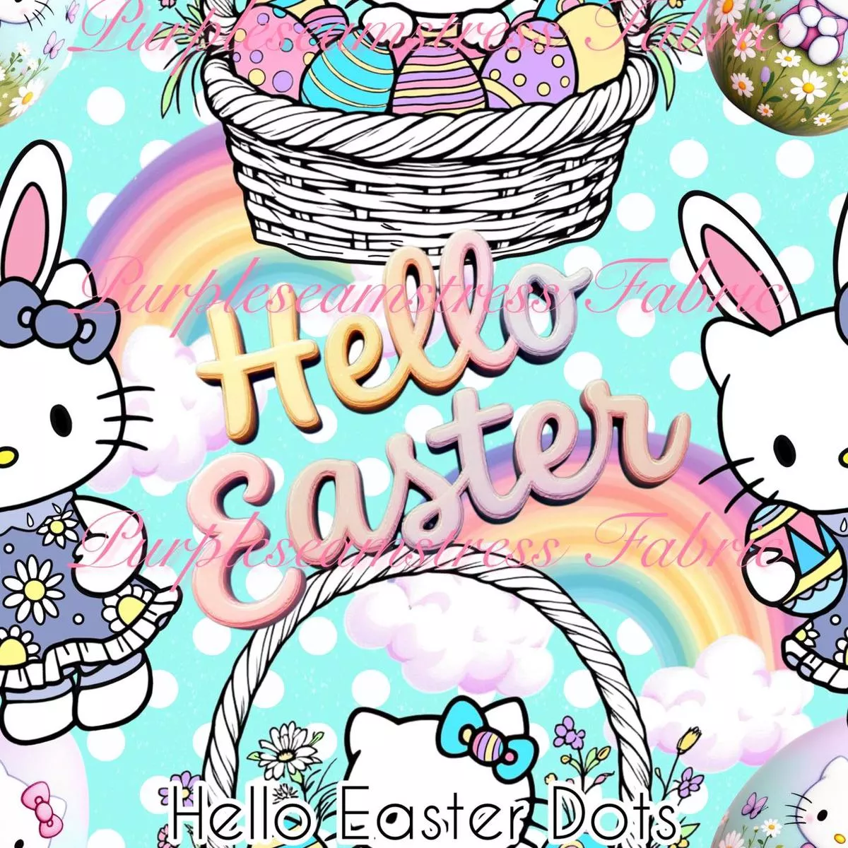 Hello Easter DotsFabric
