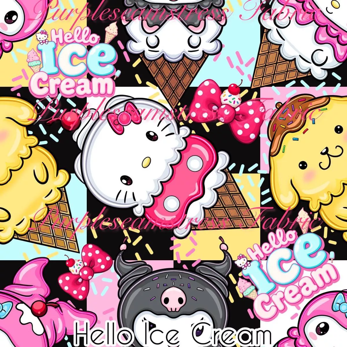 Hello Ice CreamFabric