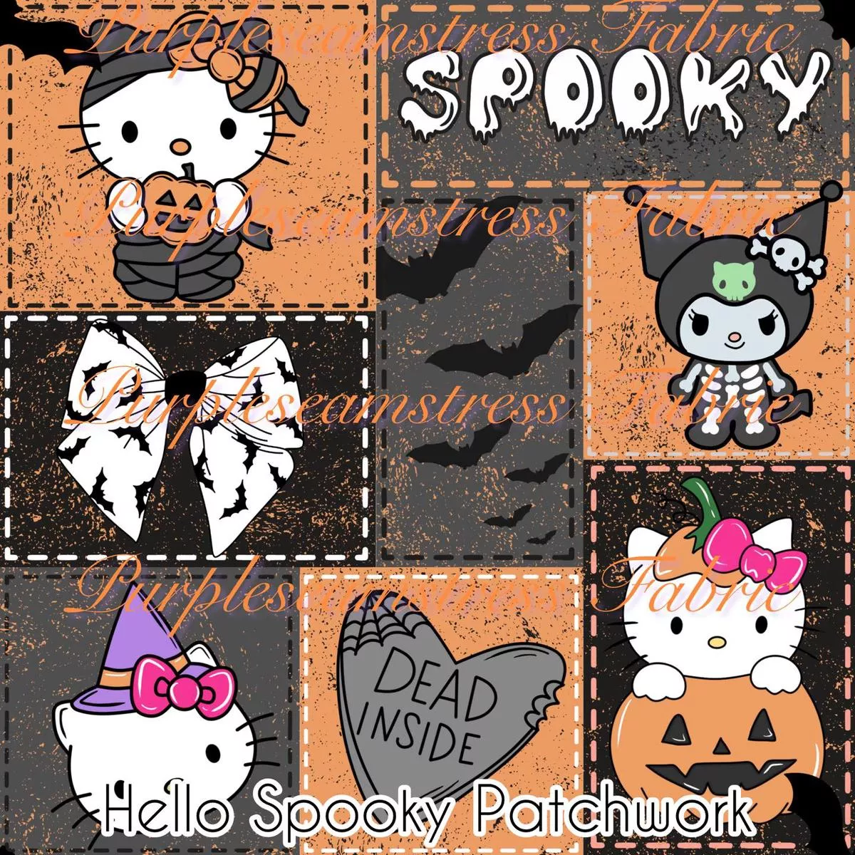 Hello Spooky PatchworkFabric
