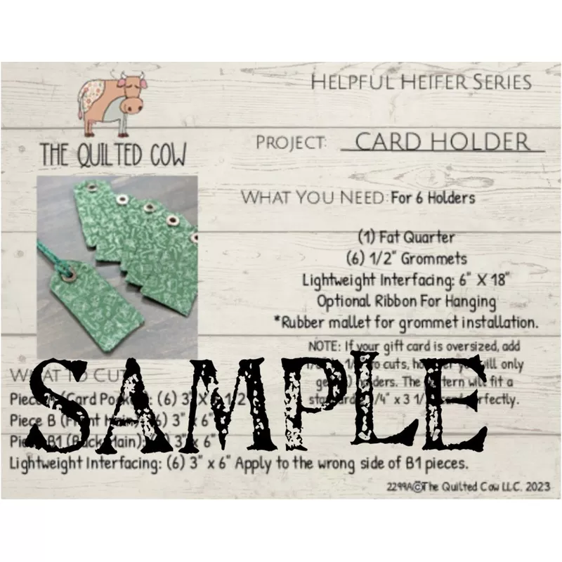 Helpful Heifer Card Holder