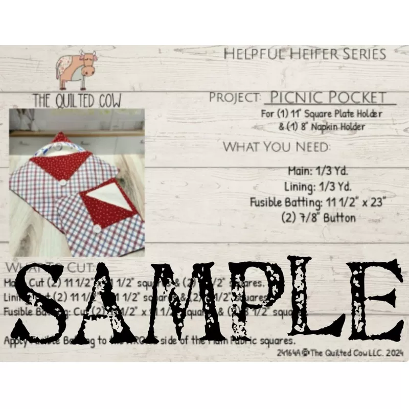 Helpful Heifer Picnic Pocket